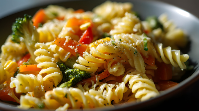 https://www.vecteezy.com/photo/65581065-italian-rotini-pasta-mixed-with-sauteed-carrots-broccoli-corn-and-red-peppers-vibrant-vegetable-medley