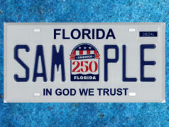 Commemorative 250th U.S. Anniversary License Plates Available This Week In Florida