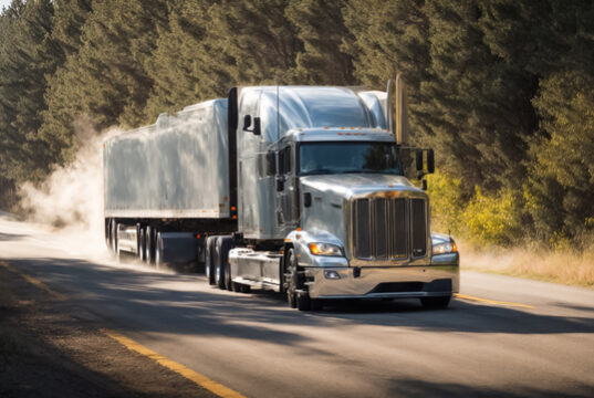 https://www.vecteezy.com/photo/36244320-ai-generated-truck-driving-down-the-road-in-summer