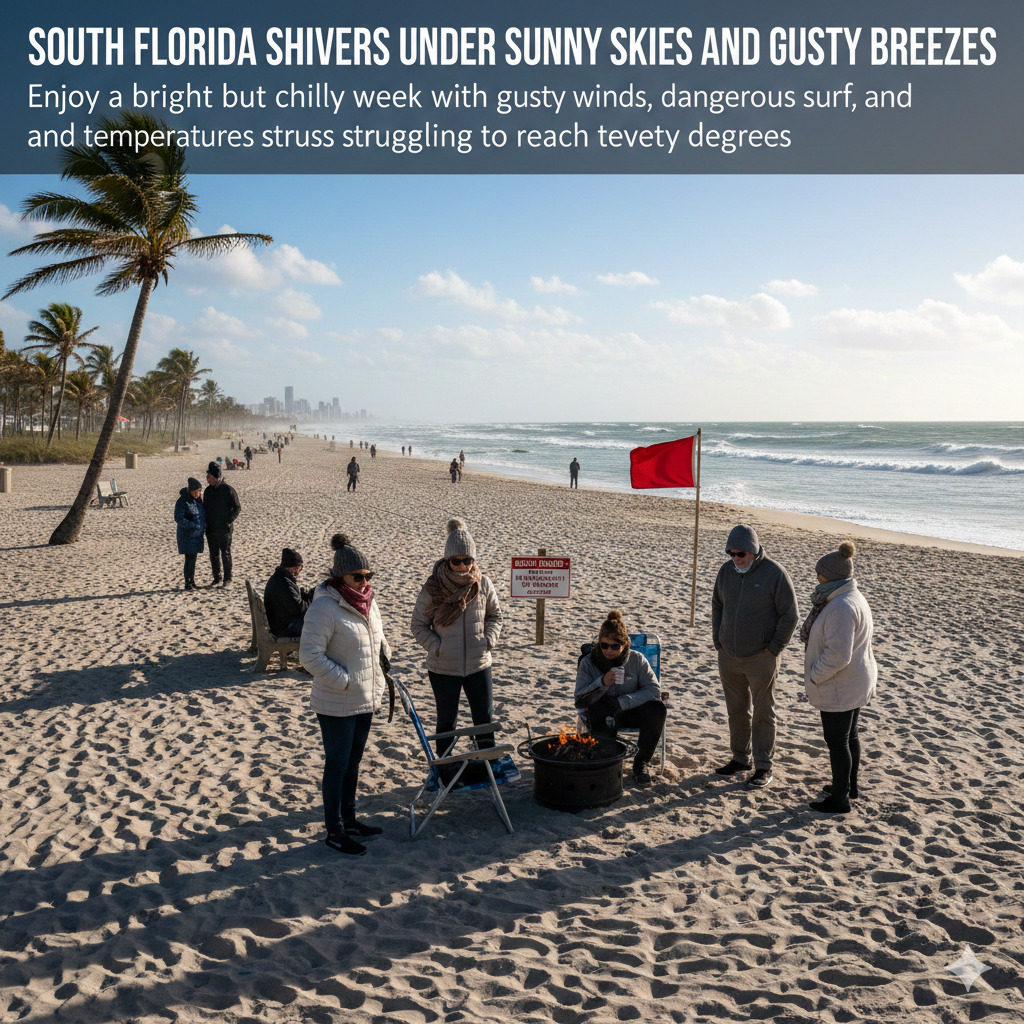 South Florida Shivers Under Sunny Skies and Gusty Breezes - South ...