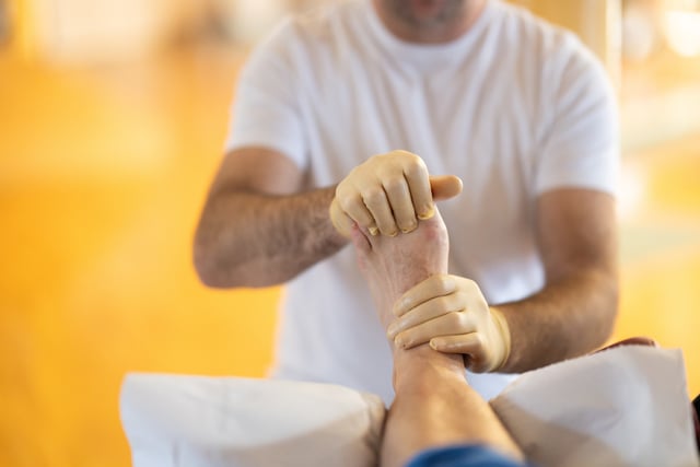 Physiotherapy Treatment in a Rehabilitation Center https://www.vecteezy.com/photo/59704792-physiotherapy-treatment-in-a-rehabilitation-center
