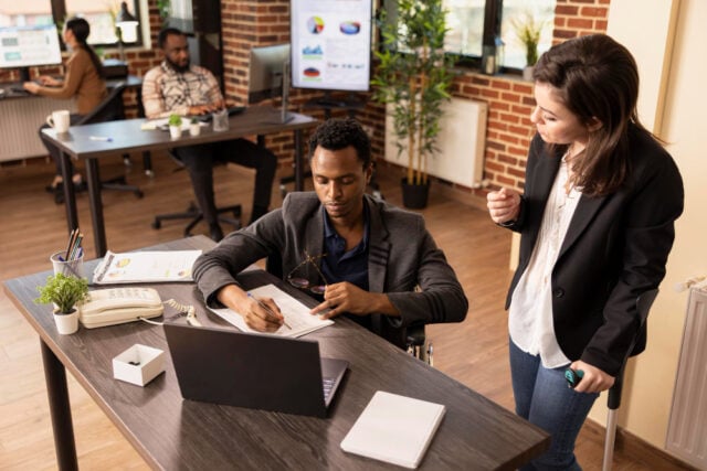 121981 https://www.freepik.com/free-photo/diverse-colleagues-discuss-strategy-ideas_417583555.htm#fromView=search&page=1&position=33&uuid=6f9cd5a5-5f5b-4c71-8548-23e2f1d41ab0&query=small+business+employees+at+work