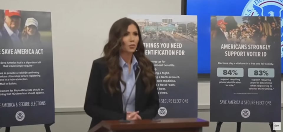 Secretary Noem Rallies for "SAVE America Act" in Arizona Election Security Push (Video)