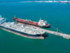 https://www.vecteezy.com/photo/7465946-aerial-top-view-of-fuel-tanker-ship-at-the-port-oil-terminal-is-industrial-facility-for-storage-of-oil-and-gas-petrochemical-products-ready-for-transport-to-further-storage-facilities