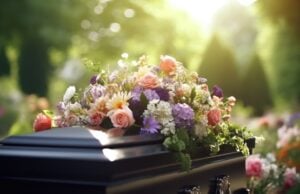 https://www.vecteezy.com/photo/28861214-generative-ai-flowers-on-a-coffin-in-the-funeral-or-burial-services-at-cemetery-casket-with-flowers