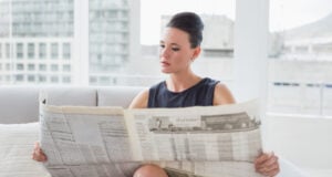 https://www.freepik.com/premium-photo/beautiful-businesswoman-reading-newspaper-sofa_1608998.htm#from_element=cross_selling__photo