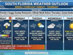 South Florida’s Soggy Sunday Kickstarts a Windy Week Before Thursday’s Sunny Redemption