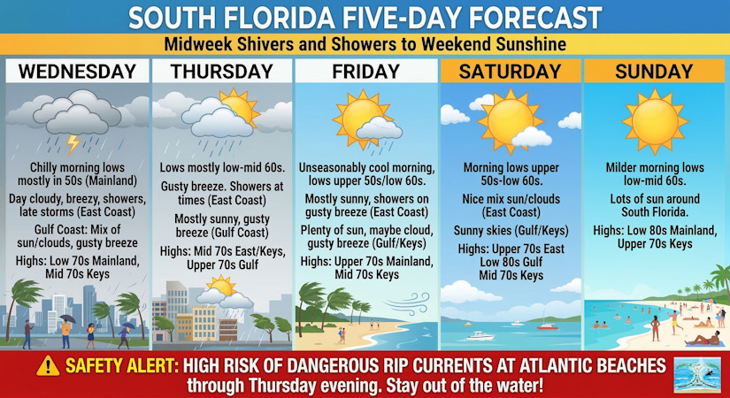 South Florida Weather: From Midweek Shivers and Showers to a Sun-Soaked ...