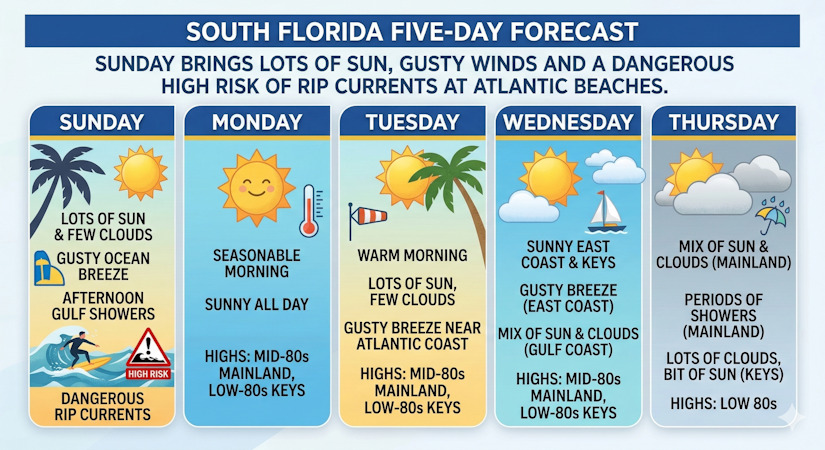 Sunny Skies and Coastal Breezes Rule the Week - South Florida Reporter