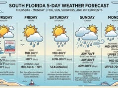 South Florida Weather: From Morning Mist to Weekend Showers and Gusty Winds