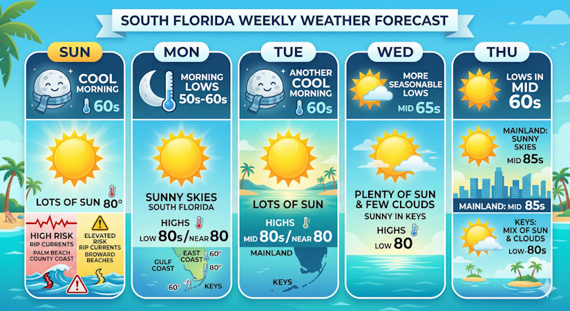 South Florida To Experience Sun-Drenched Days and Refreshing Mornings ...