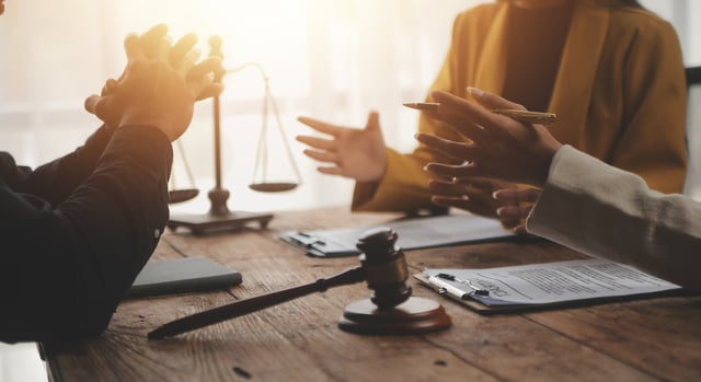 Business and lawyers discussing contract papers with brass scale https://www.vecteezy.com/photo/50266712-business-and-lawyers-discussing-contract-papers-with-brass-scale-on-desk-in-office-law-legal-services-advice-justice-and-law-concept-picture-with-film-grain-effect