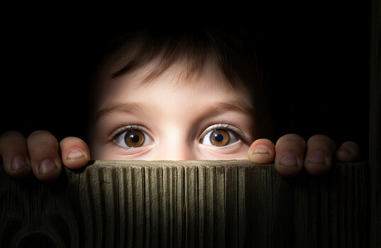 https://www.vecteezy.com/photo/72502944-child-s-curious-eyes-peeking-over-wooden-fence-fear-mystery-and-childhood