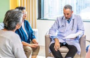 seniors at doctors office