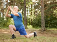 4 At-Home Fitness Tests for Aging and Longevity https://www.freepik.com/free-photo/outdoor-image-active-senior-man-running-shoes-stepping-forward-doing-lunges-keeping-hands-together-front-his-face-attractive-healthy-male-pensioner-stretching-leg-muscles-forest_11892890.htm#fromView=search&page=1&position=18&uuid=c88209b6-6df6-4433-b17c-46cf22c60619&query=senior+stretching