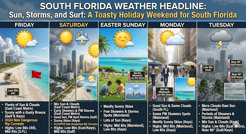 Sun, Storms, and Surf: A Toasty Holiday Weekend for South Florida ...