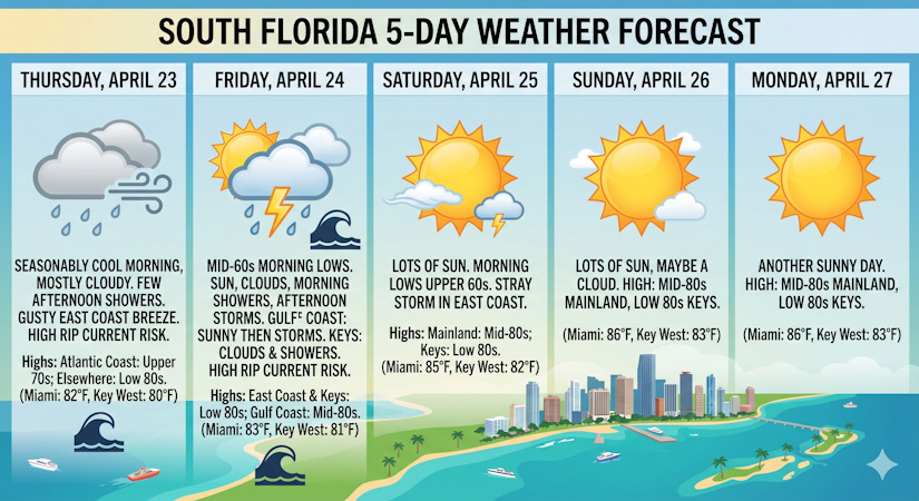 Showers and Rising Heat for South Florida - South Florida Reporter