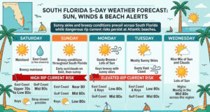 South Florida Outlook: Radiant Sun and Brisk Winds Dominate the Upcoming Week