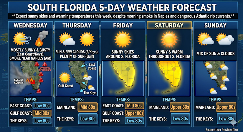 South Florida Forecast: A Week of Abundant Sunshine and Warming ...