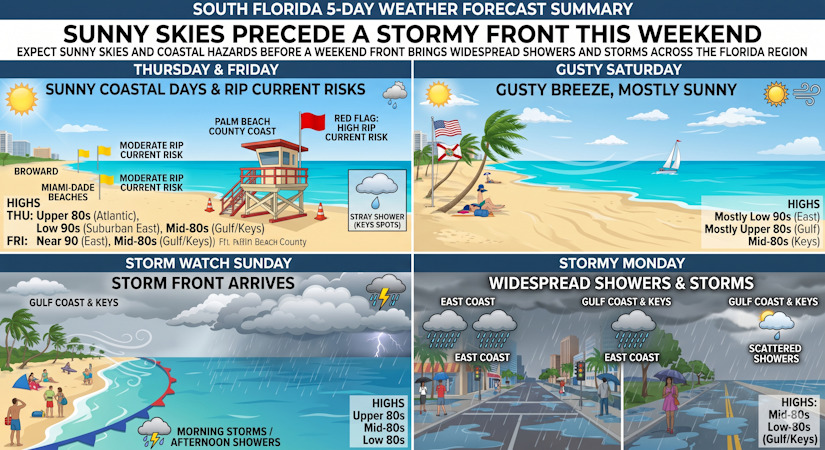 South Florida Weather: Sunny Skies Precede a Stormy Front This Weekend ...