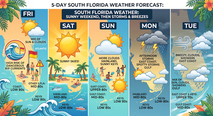 Sunny South Florida Weekend Precedes Return of Afternoon Storms and ...