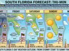 South Florida Faces Flooding and Rip Current Risks Before a Breezy, Sun-Drenched Weekend Warm-Up Arrives