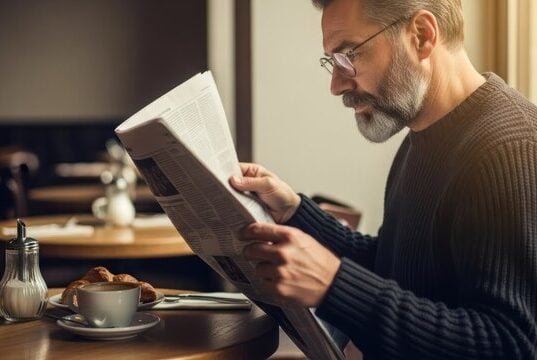 https://www.vecteezy.com/photo/74414231-a-man-reading-a-newspaper-in-a-cafe