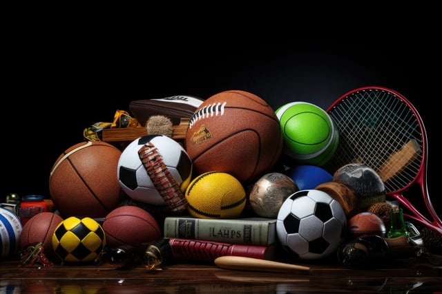 https://www.vecteezy.com/photo/36115062-ai-generated-sports-equipment-on-a-black-background-sports-equipment-sports-equipment-ai-generated