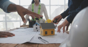 https://www.vecteezy.com/photo/40995828-construction-and-structure-concept-of-engineer-or-architect-meeting-for-project-working-with-partner-and-engineering-tools-on-model-building-and-blueprint-in-working-site-contract-for-both-companies