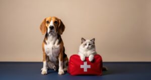 https://www.vecteezy.com/photo/72892297-faithful-beagle-dog-and-fluffy-ragdoll-kitten-sitting-with-a-red-first-aid-kit-for-pet-health