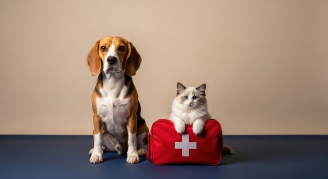 https://www.vecteezy.com/photo/72892297-faithful-beagle-dog-and-fluffy-ragdoll-kitten-sitting-with-a-red-first-aid-kit-for-pet-health