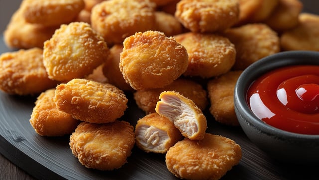 https://www.vecteezy.com/photo/73455378-fried-chicken-nuggets-with-spicy-dipping-sauce