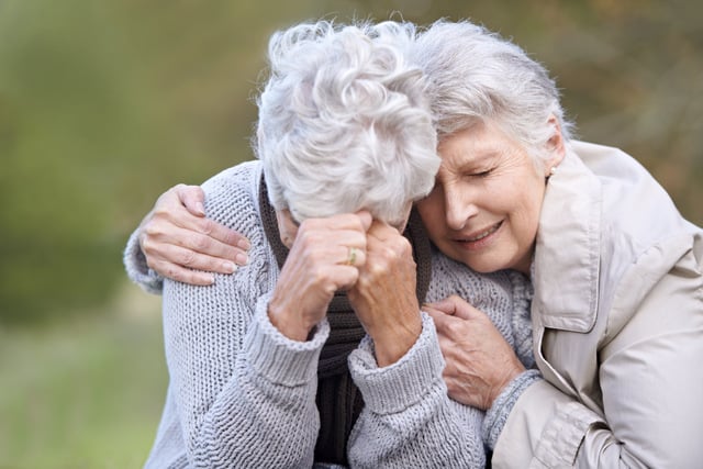 https://www.vecteezy.com/photo/71992180-senior-woman-empathy-and-crying-in-nature-depression-and-grief-in-outdoor-environment-elderly-people-garden-and-comforting-or-consoling-in-park-sadness-and-friend-hugging-for-care-in-retirement