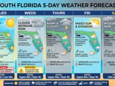 Breezy Sun Gives Way to a Soggy Week Ahead for South Florida