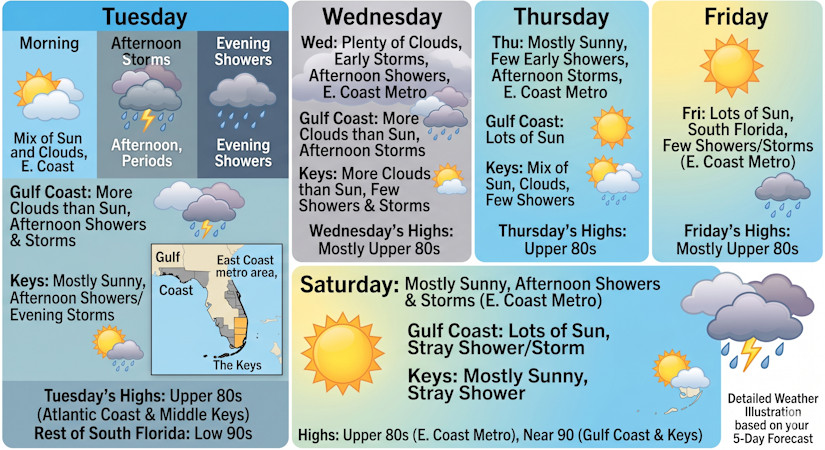 South Florida Weather: Afternoon Storms Transition To Sunny Skies With ...