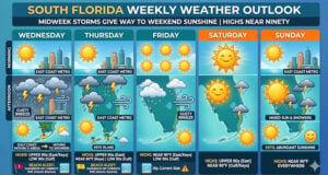 Midweek Storms Give Way to Weekend Sunshine Across South Florida