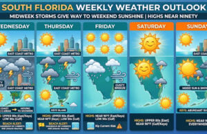 Midweek Storms Give Way to Weekend Sunshine Across South Florida