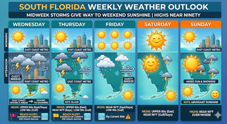 Midweek Storms Give Way to Weekend Sunshine Across South Florida ...