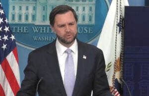 Vance Defends $1.8 Billion Legal Restitution Fund While Affirming ‘Locked and Loaded’ Military Stance on Iran (Video)