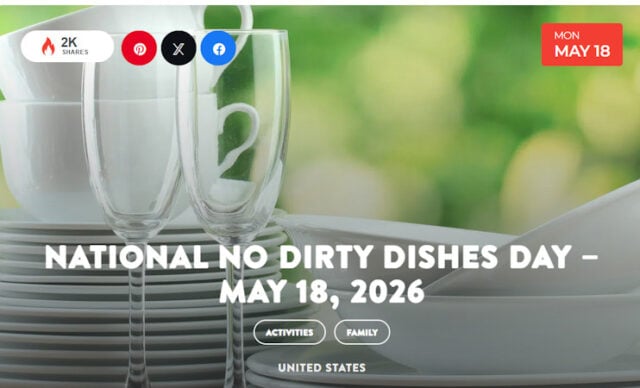 No dirty dishes