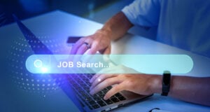 It Still Pays to Switch Jobs… Unless You’re a Top 5% Earner https://www.vecteezy.com/photo/71422814-individual-using-a-laptop-for-job-search-in-a-modern-well-lit-workspace-during-the-evening