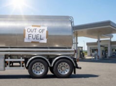 https://www.vecteezy.com/photo/78269850-oil-price-global-crisis-fuel-tanker-truck-empty-at-gas-station-shortage-worry
