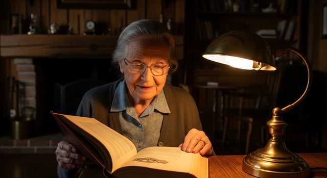 https://www.vecteezy.com/photo/72719214-old-lady-reading-a-book
