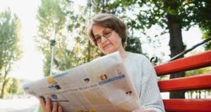 Florida Newspaper Front Pages https://www.vecteezy.com/photo/39354307-portrait-of-a-happy-senior-woman-in-summer-park