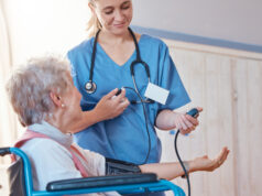 https://www.vecteezy.com/photo/76034417-senior-woman-happy-doctor-or-blood-pressure-for-healthcare-medical-wellness-or-wheel-chair-check-in-hospital-smile-medicine-or-nurse-caregiver-in-nursing-home-to-trust-disability-help-or-support