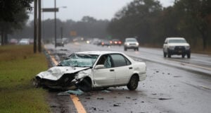 https://www.vecteezy.com/photo/63167181-traffic-accident-damaged-white-car-stopped-on-highway-roadside