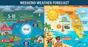 Dangerous Gulf Coast Flooding Escalates While Florida bakes Under Scorching Skies