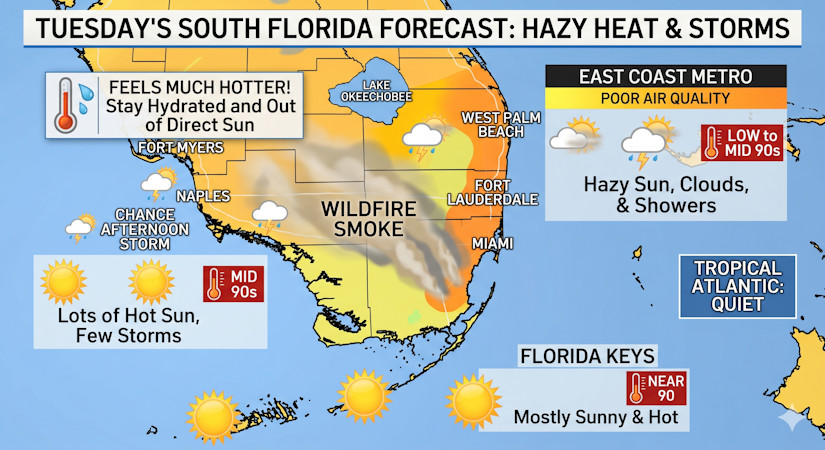 South Florida Swelters Under Intense Heat and Wildfire Smoke - South ...