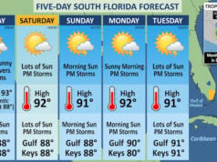 South Florida Weekend Weather Focuses On Afternoon Storms And Tropical Monitoring
