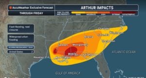 Gulf Coast Facing Life-Threatening Floods As Tropical Rainstorm Arthur Intensifies